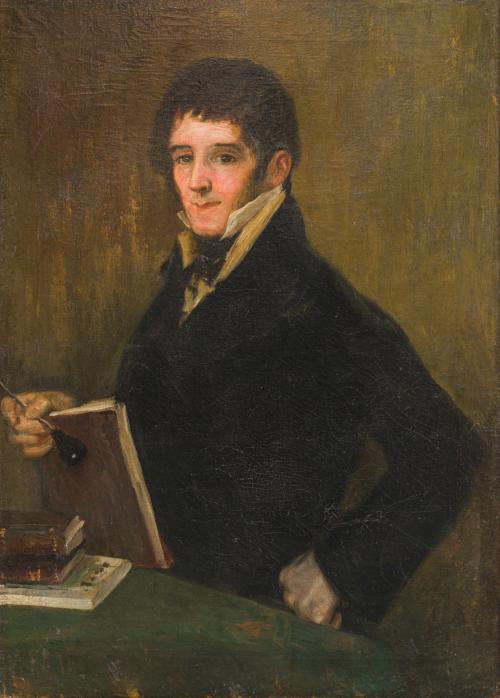 606   -  <p><span class="object_author">ATRIBUIO A ASENSIO JULIÁ ( Valencia, 1753-Madrid,  1832). Hacia 1815 - Retrato del grabador Rafael Esteve Vilella</span></p>