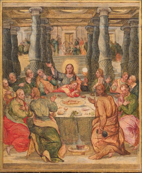 ESCUELA FLAMENCA. Segunda mitad del siglo XVI, La última ce