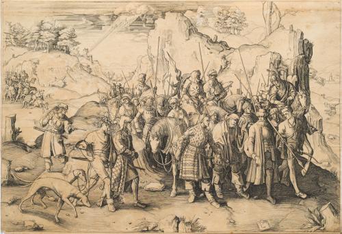 646   -  <p><span class="object_author">LUCAS VAN LEYDEN (Leyde, 1494 - 1533). 1509 - La conversión de san Pablo</span></p>