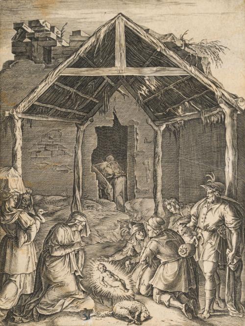 CORT CORNELIS (Hoorn, 1533 - Roma, 1578). 1565-1570, La Ado