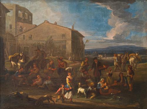 PIETER VAN BLOEMEN (Amberes 1657 - 1720). Principios del si