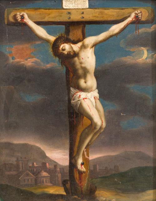492   -  <p><span class="object_author">ESCUELA ESPAÑOLA. Finales del siglo XVI - Cristo crucificado</span></p>
