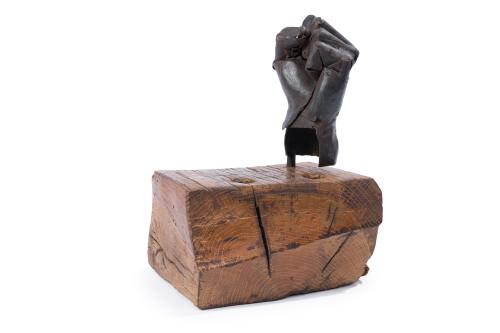 PEDRO CHILLIDA (San Sebastián, 1956), Eskun, Hierro y mader