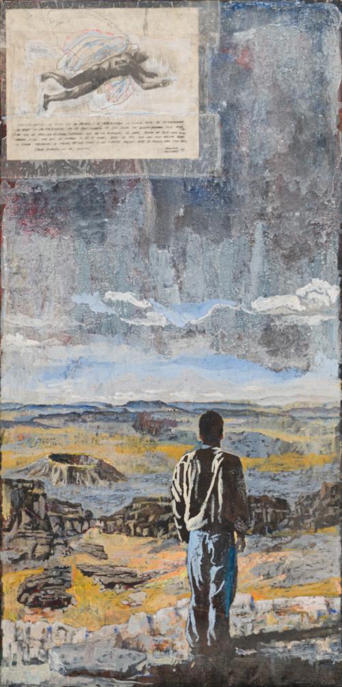 PEDRO CHILLIDA (San Sebastián, 1956), Aingeru, Óleo sobre l