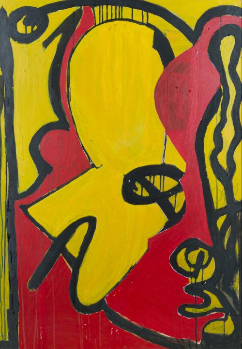 JOAQUÍN BARÓN (Ciudad Real, 1970), Composición, Óleo sobre 