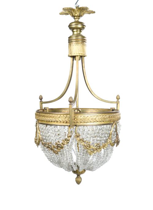 Lámpara de techo tipo plafón estilo Imperio, s.XXCon cuen