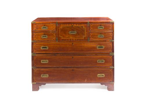 Cómoda escritorio de barco, Inglaterra c. 1900En madera d