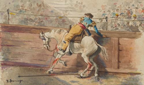 663   -  <p><span class="object_author">ROBERTO DOMINGO Y FALLOLA (París, 1883-Madrid, 1956) - Picador saltado al burladero</span></p>