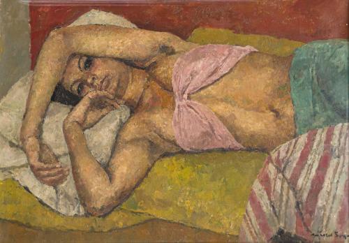 709   -  <p><span class="object_author">JOSÉ MARÍA MALLOL SUAZO (Barcelona, 1910-1986) - Figura descansando</span></p>