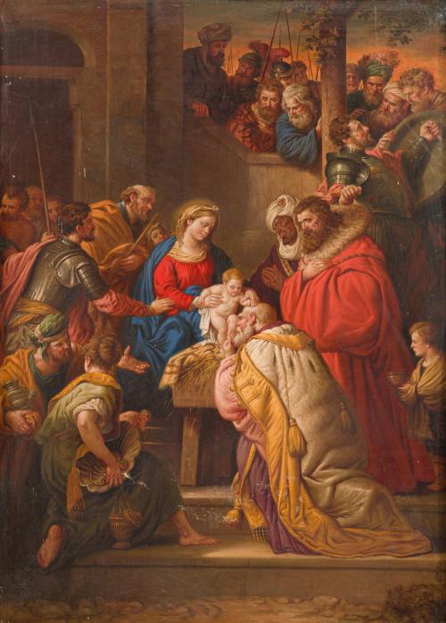 ESCUELA ESPAÑOLA. Finales del siglo XIX, La natividad y La 