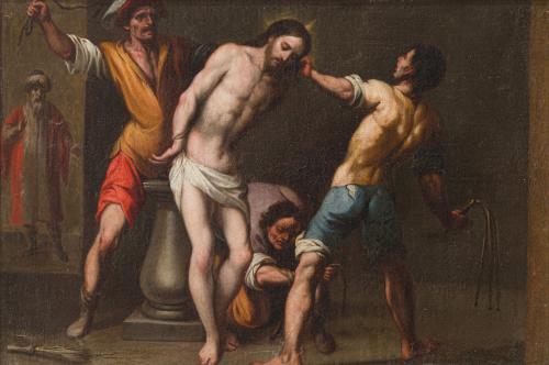 ESCUELA ITALIANA. Último tercio del siglo XVII, La Flagelac