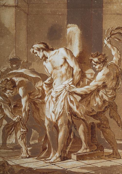 ESCUELA ITALIANA. Primera mitad del siglo XVIII, La flagela