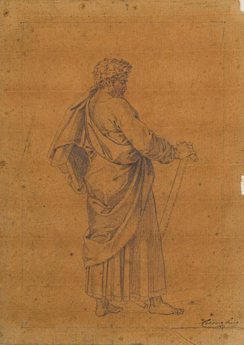 ESCUELA  ITALIANA. Siglo XIX, Los 12 apóstoles y Cristo, Gr