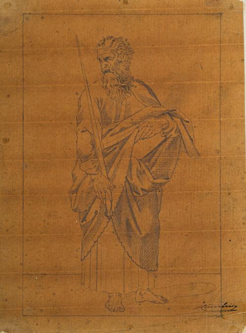 ESCUELA  ITALIANA. Siglo XIX, Los 12 apóstoles y Cristo, Gr