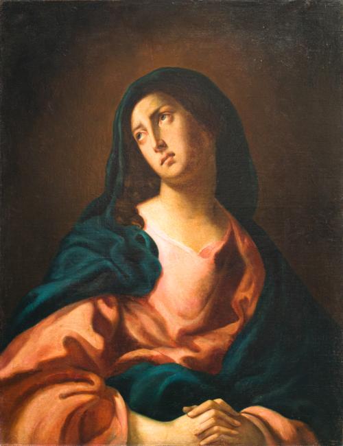 ESCUELA ITALIANA. Primera mitad del siglo XVIII , Virgen de