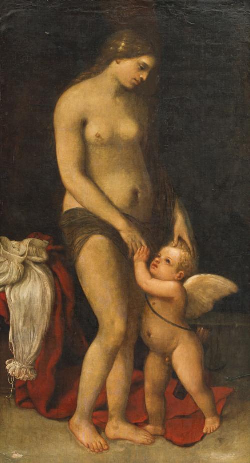 744   -  <p><span class="object_author">ESCUELA ITALIANA. Segunda mitad del siglo XVI  - Venus y Cupido</span></p>