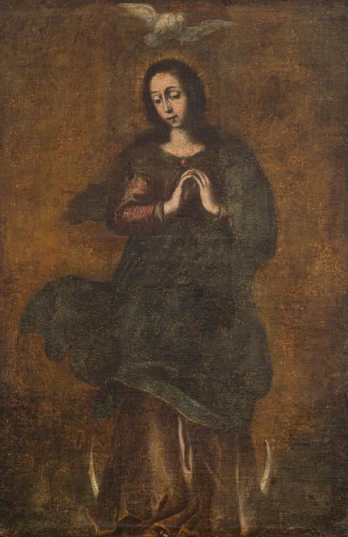ESCUELA SEVILLANA 1640-1650, "La Inmaculada Concepción", Ól