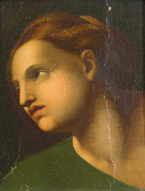 ESCUELA ESPAÑOLA. Siglo XX , Cabeza de La Transfiguración, 