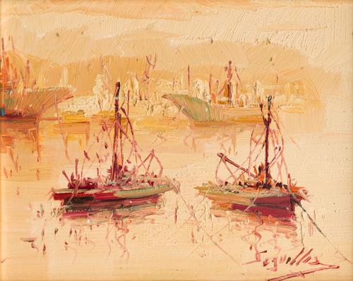 ANTONIO SEGRELLES (Alicante, 1960), Marina, Óleo sobre lien