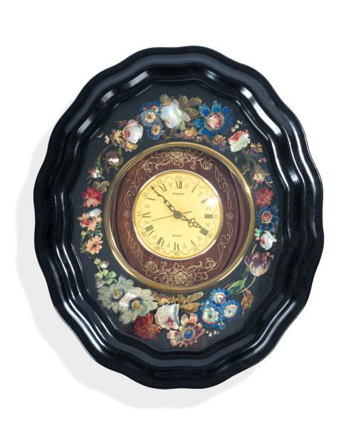 Reloj de pared ojo de buey isabelino, S. XIXMarco en made
