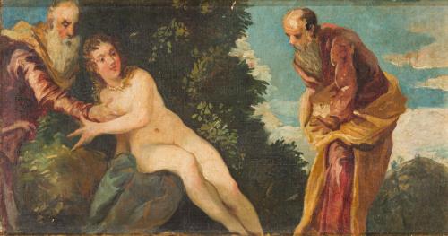 ESCUELA ESPAÑOLA. Segunda mitad del siglo XIX, Susana y los