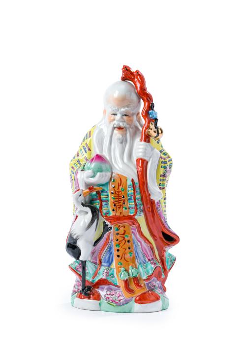 Sabio con vara representando a "Shou Lao", China, c.1950E
