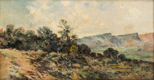 928   -  <p><span class="object_author">EMILIO SALA Y FRANCÉS (Alcoy, 1850 - Madrid, 1910) - Paisaje</span></p>