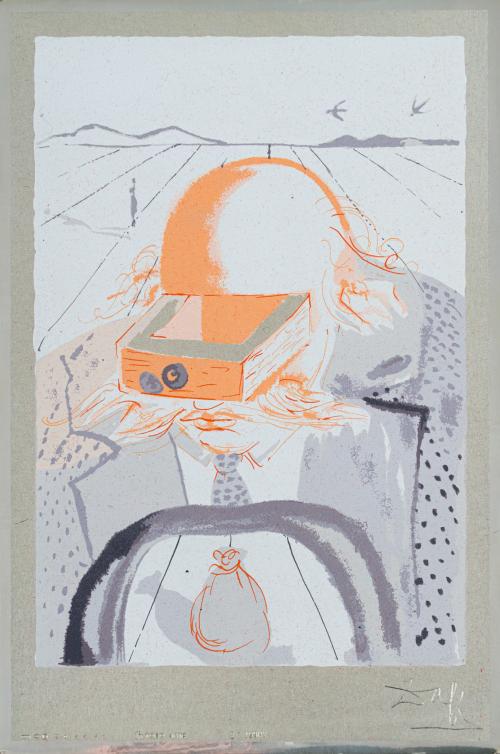 SALVADOR DALÍ I DOMÈNECH (Figueras, 1904 - 1989), El banque