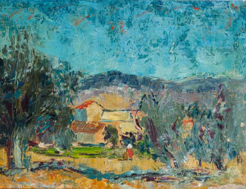 MANUEL GONZÁLEZ SANTANA (Alicante, 1904-1994), Paisaje de c