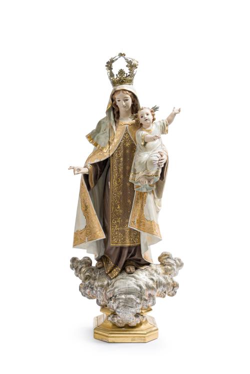 ESCUELA VALENCIANA. Segunda mitad del siglo XIX, La Virgen 