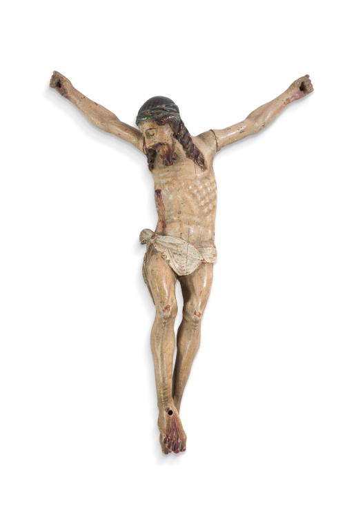 ESCUELA ESPAÑOLA. Siglo XIX, Cristo crucificado, Madera pol