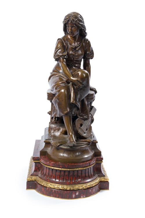 Eugène Antoine AIZELIN (1821-1902) , Mignon (c.1883)Escul