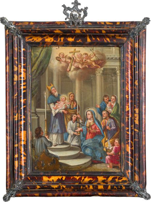 ESCUELA ITALIANA. Siglo XVIII, Los siete dolores de la Virg