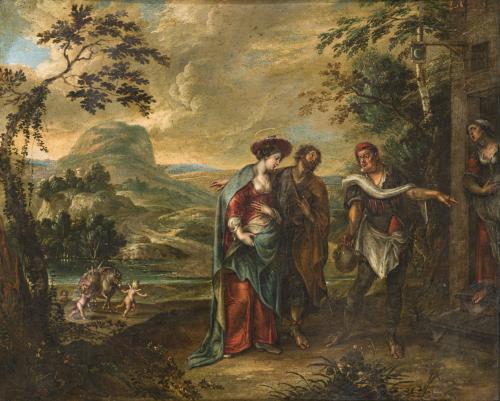 WILLEM VAN HERP (Amberes, c. 1614-1677). Siglo XVII, La Sag