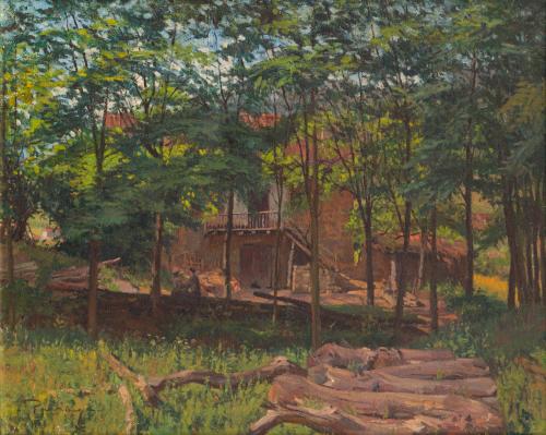CIRIACO PÁRRAGA (Torrelavega, 1902-Bilbao, 1973), Paisaje, 