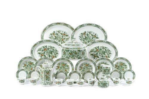 Vajilla para 12 servicios de porcelana Staffordshire, Ridgw