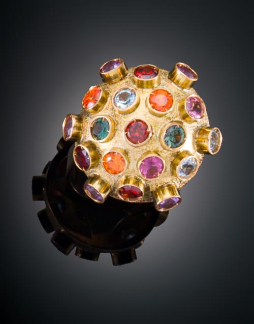 SORTIJA MINA TUTTI FRUTTI EN ORO AMARILLO DE 18 KT