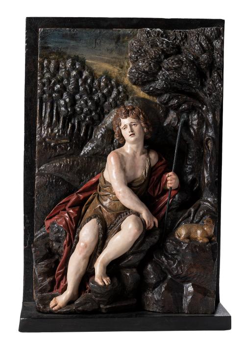 304   -  <p><span class="object_author">JERÓNIMO FRANCISCO GARCÍA, MIGUEL JERÓNIMO GARCÍA, HERMANOS GARCIA (Granada, 1576-1639/1644) - San Juan Bautista en el desierto.</span></p>