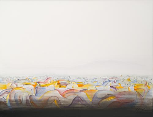 MILENA STEFANOVA (Bulgaria, 1965), Migraciones III, Acrílic
