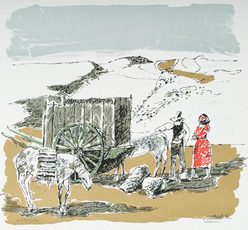 AGUSTÍN REDONDELA (Madrid, 1922-2015), Conjunto de cuatro l