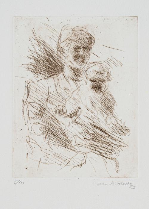 JOAN ANTONIO TOLEDO (Valencia, 1940-1995 ), Maternidad, Ser