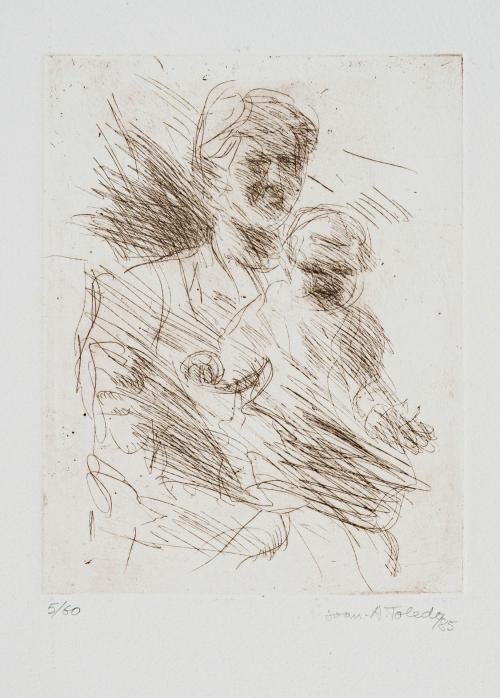 JOAN ANTONIO TOLEDO (Valencia, 1940-1995 ), Maternidad, Ser