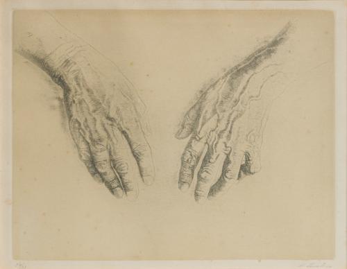 DANIEL QUINTERO (Málaga, 1949), Manos, Serigrafía