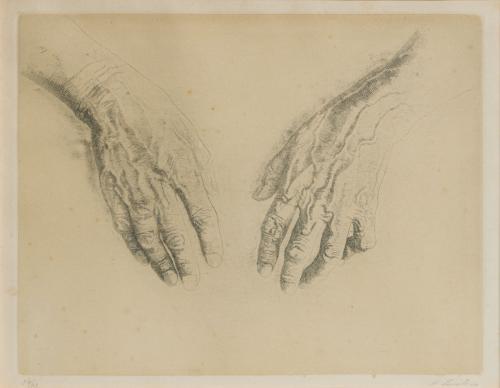 DANIEL QUINTERO (Málaga, 1949), Manos, Serigrafía