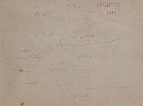 JOAQUÍN MIR (Barcelona, 1873-1940), Sin título, Dibujo a lá