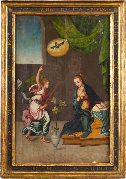 735   -  <p><span class="object_author">ESCUELA TOLEDANA. Segunda mitad del siglo XVI - La Anunciación</span></p>