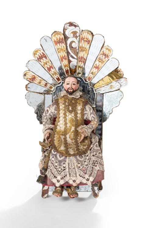 231   -  <p><span class="object_author">ESCUELA QUITEÑA S. XVIII - "San Ignacio de Loyola entronizado "</span></p>