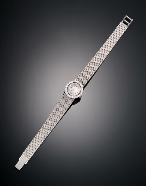 RELOJ  JOYA OMEGA CON DIAMANTES EN ORO BLANCO DE 18 KT