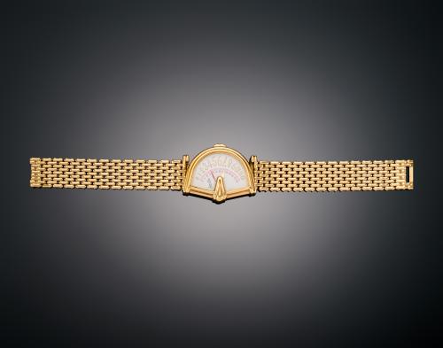 RELOJ JEAN D'EVE SECTORA RETROGRADE CHAPADO EN ORO AMARILLO