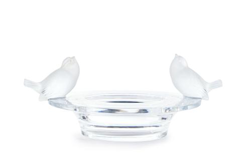 LALIQUE-FRANCIACentro circular en cristal esmerilado y en